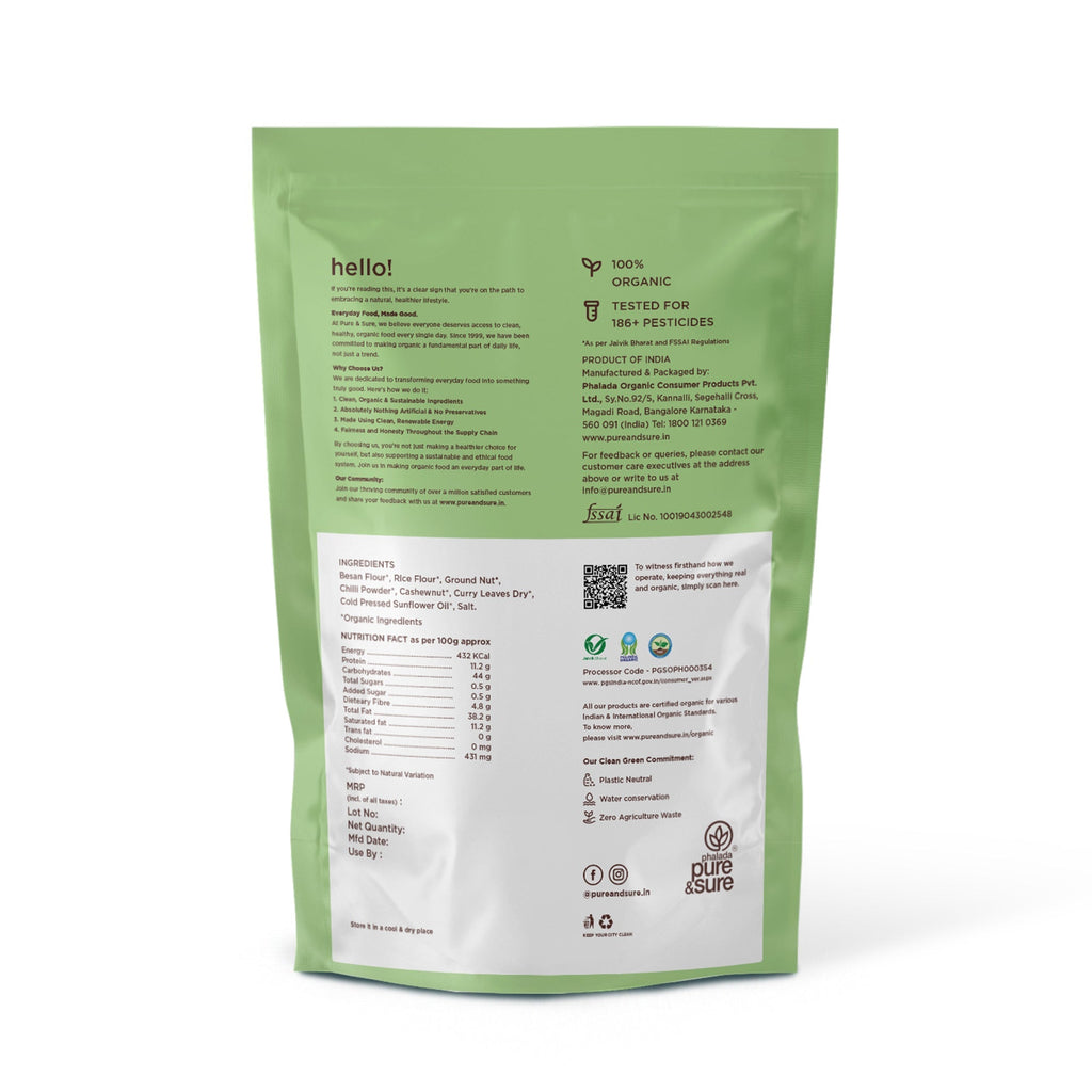 Pure & Sure Organic Masala Boondi - Distacart