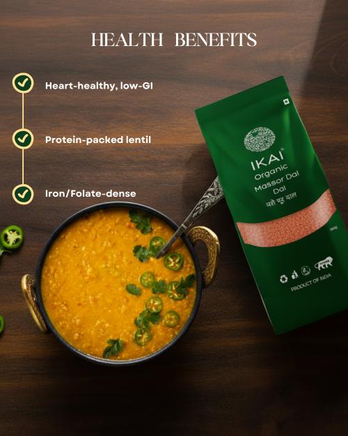 IKAI Organic Masoor Dal (Red Lentil) - Distacart