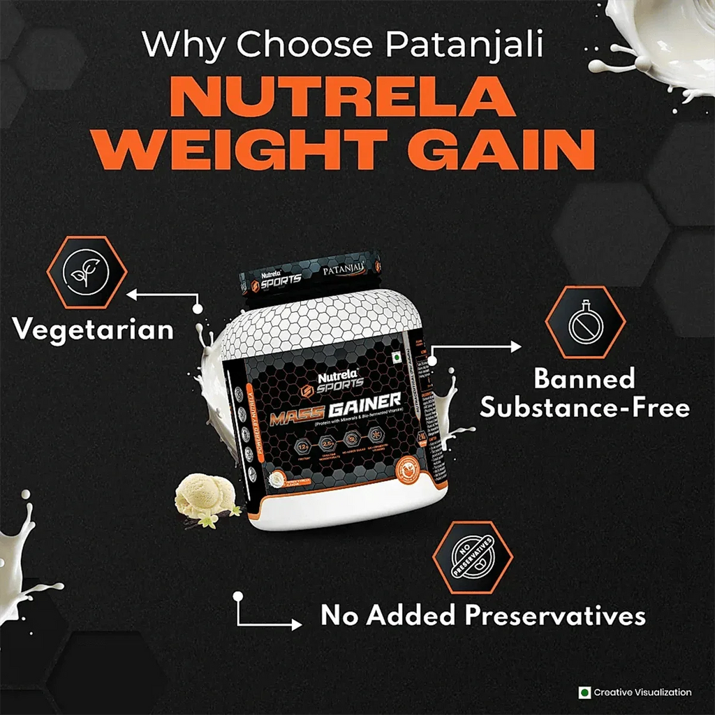 Patanjali Nutrela Sports Mass Gainer (Frvan-ice) - Distacart