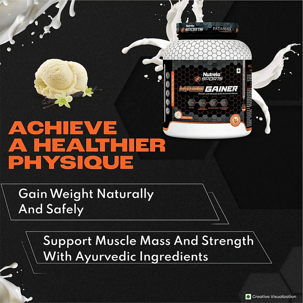 Patanjali Nutrela Sports Mass Gainer (Frvan-ice) - Distacart