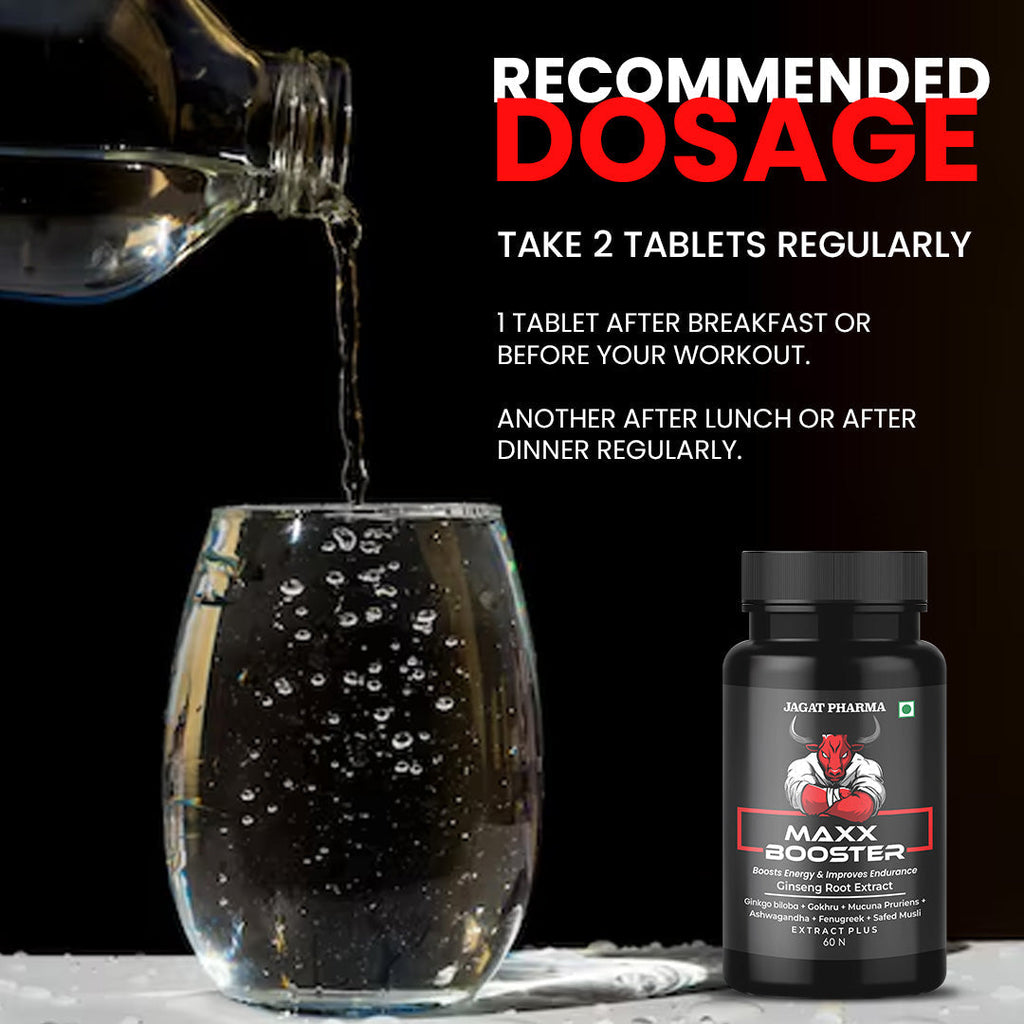 Jagat Pharma Maxx Booster- 60 Capsule Muscle Mass Gainer and Stamina Booster