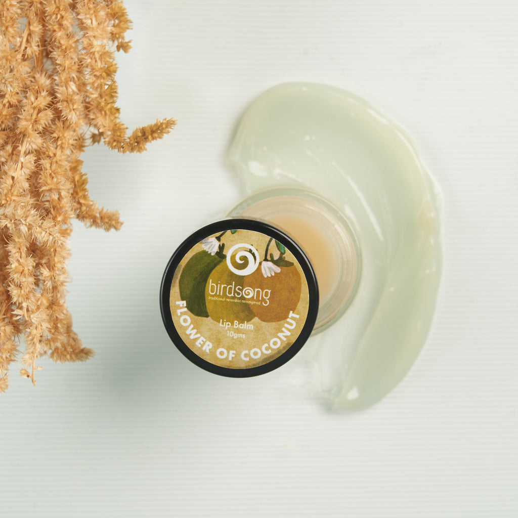 lip balm flower of coconut