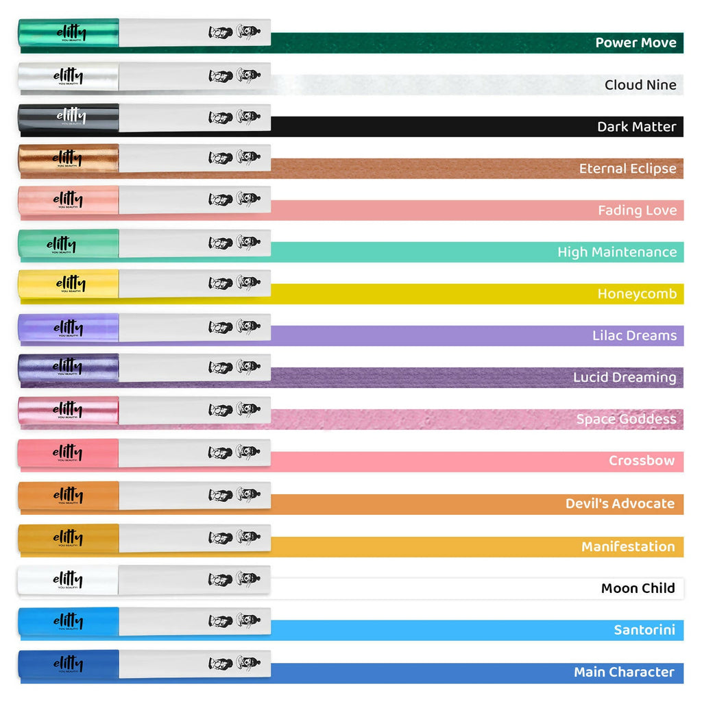 Elitty Pink Pop Color Metallic Finish Liquid Eyeliner - Space Goddess (Pink)