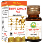 Basic Ayurveda Brihat Somnath Ras (With Gold) - Distacart