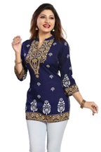 Snehal Creations Endearing Ethnicity Short Blue Tunic