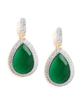 Nuyug 22K Gold Plated Fern Radiance Contemporary Drop Earrings - Distacart