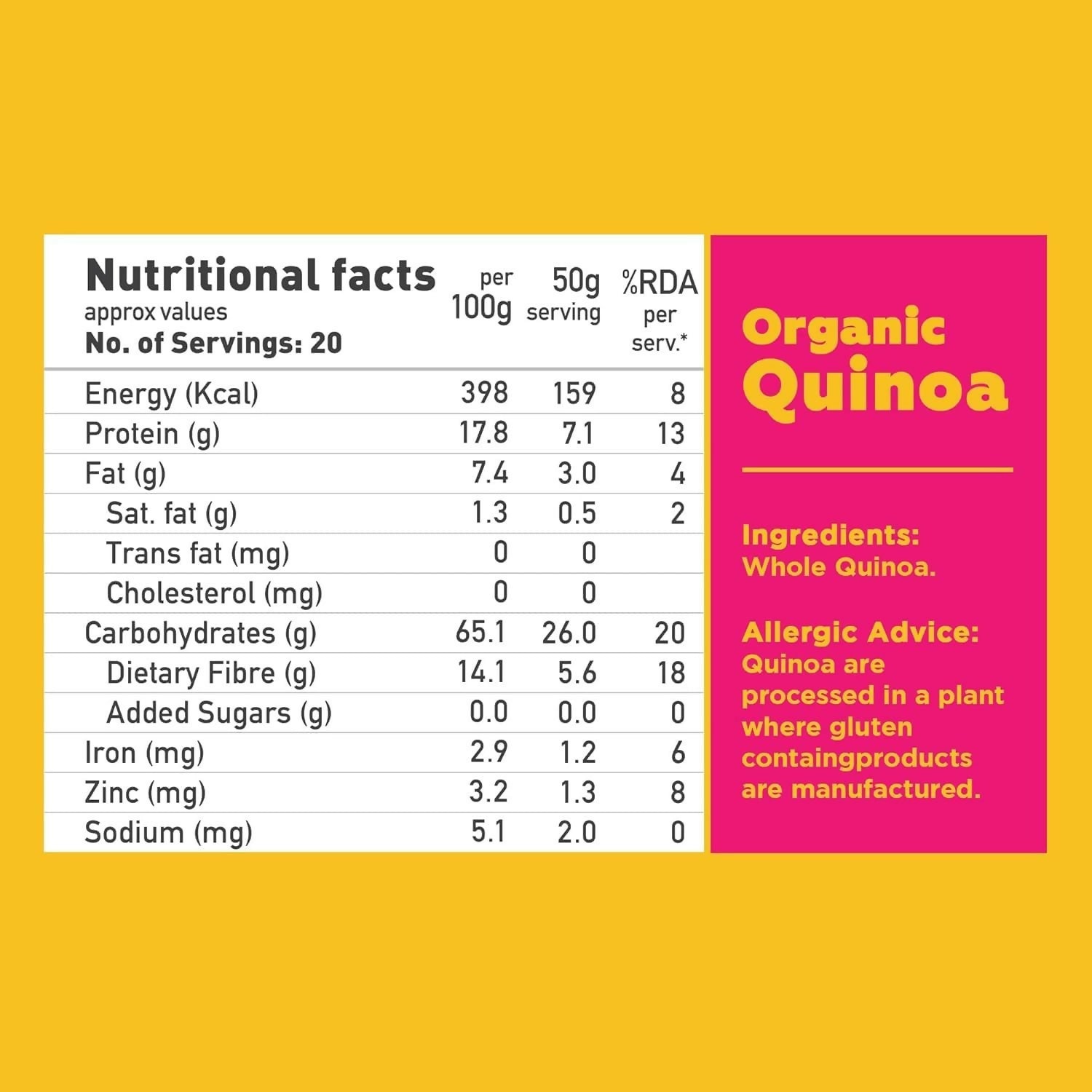 Yoga Bar Whole Quinoa Pouch - Distacart