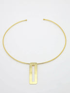 NVR Women Gold-Polished Circular Choker Necklace