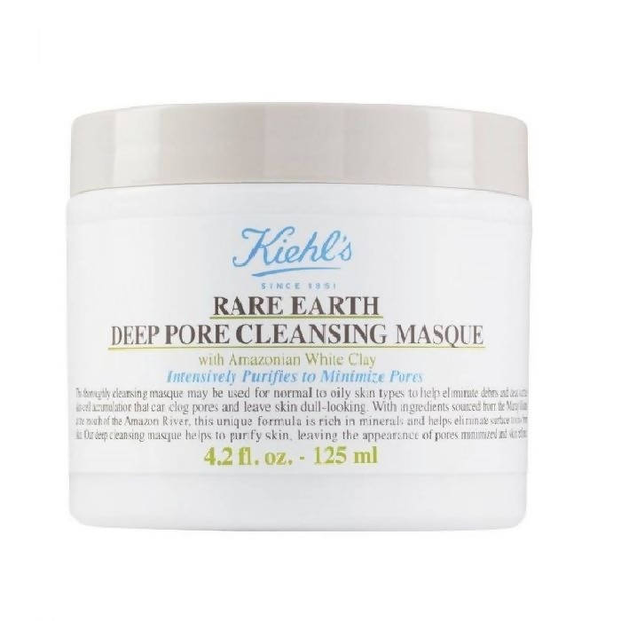 Kiehl's Rare Earth Deep Pore Cleansing Masque With Amazonian White Clay & Aloe Vera, For Normal To Oily Skin