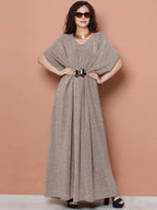 Women Republic Hand Embellished Golden Gown - Distacart