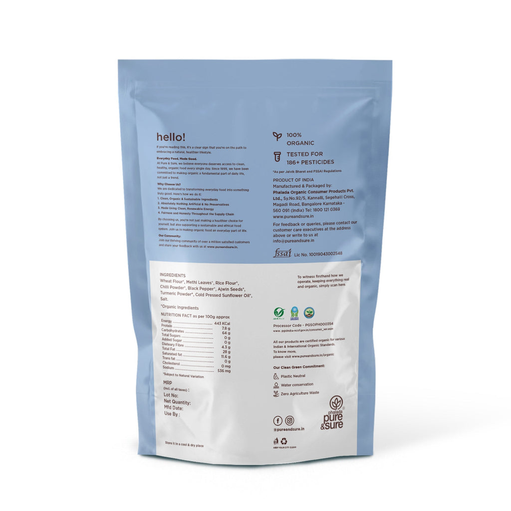 Pure & Sure Organic Methi Sticks - Distacart
