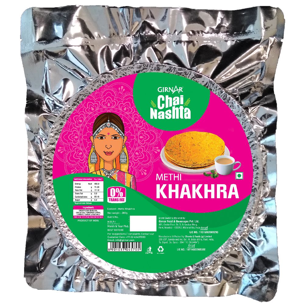 Girnar Chai Nashta - Methi Khakhra - Distacart
