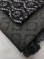 Grey Jute Silk Woven Design Saree with Unstitched Blouse - Hiral Fashion