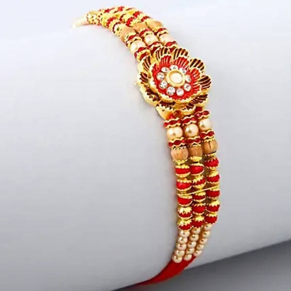 Fancy Meenakari Rakhi and Cashew Jar - Distacart