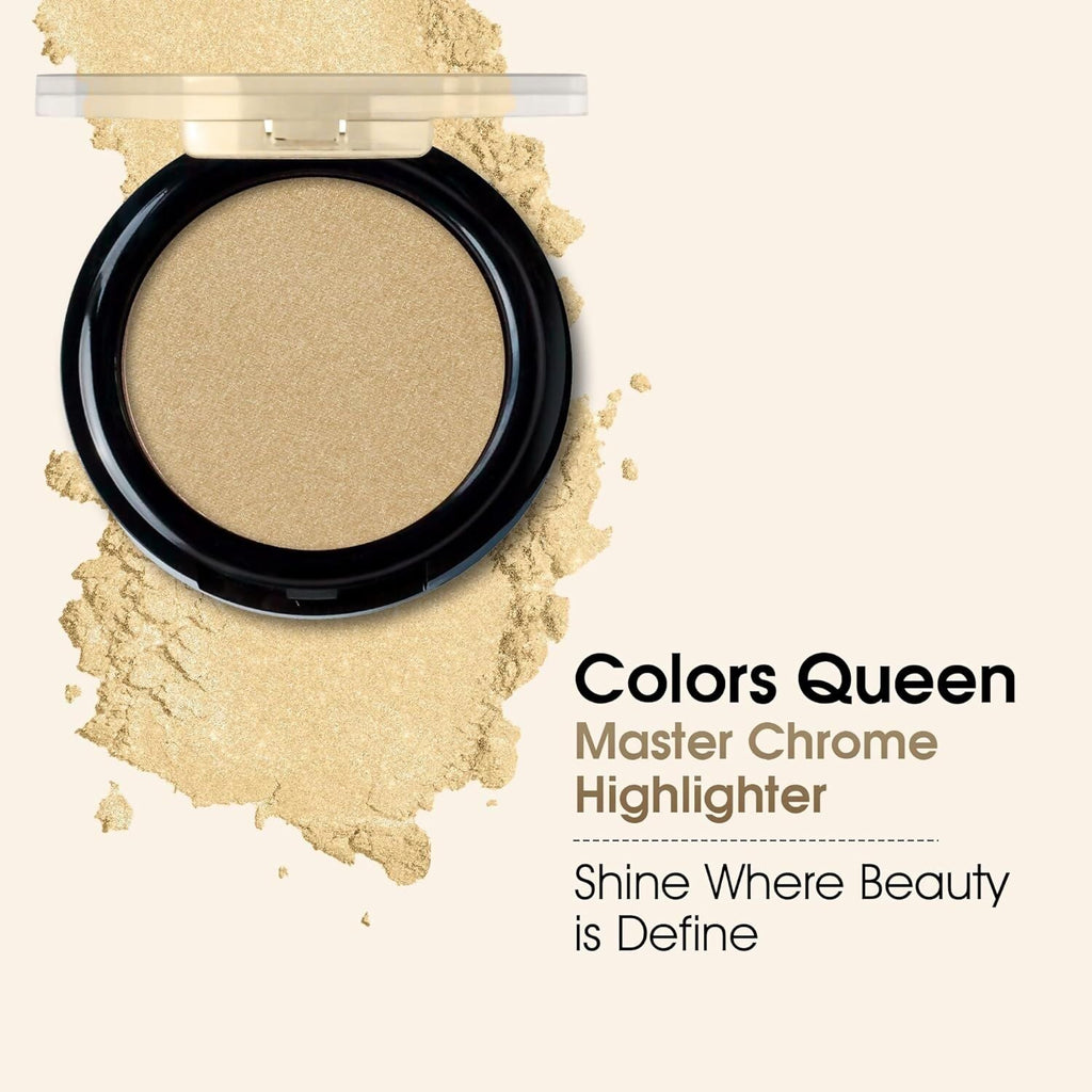 Colors Queen Master Chrome Metallic Highlighter - 02 Boss Moves - Distacart
