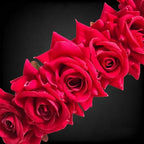 Pink Velvet Rose Gajra