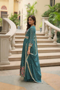 Joban Fashion Rama Georgette Sequence Embroidery Work Kurta Set - Distacart