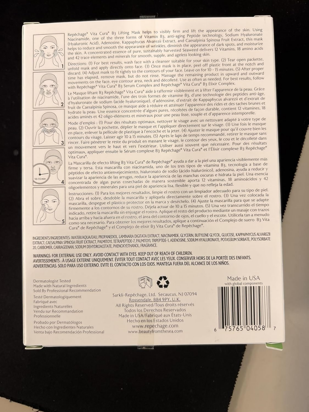 Repechage Vita Cura B3 Lifting Sheet Mask