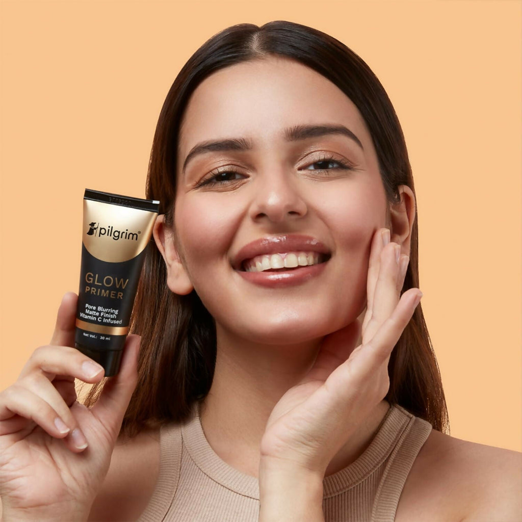 Pilgrim Glow Primer Pore Blurring Matte Finish Vitamin C Infused - Distacart
