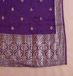 Miravan Womens Purple Muslin Straight Kurta And Palazzo With Dupatta Suit Set - Distacart
