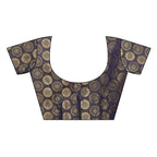  Navy Satin Designer Blouse (DUST NAVY)