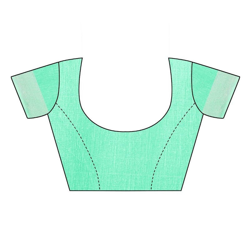  Chanderi Designer Blouse (SERIN GREEN)