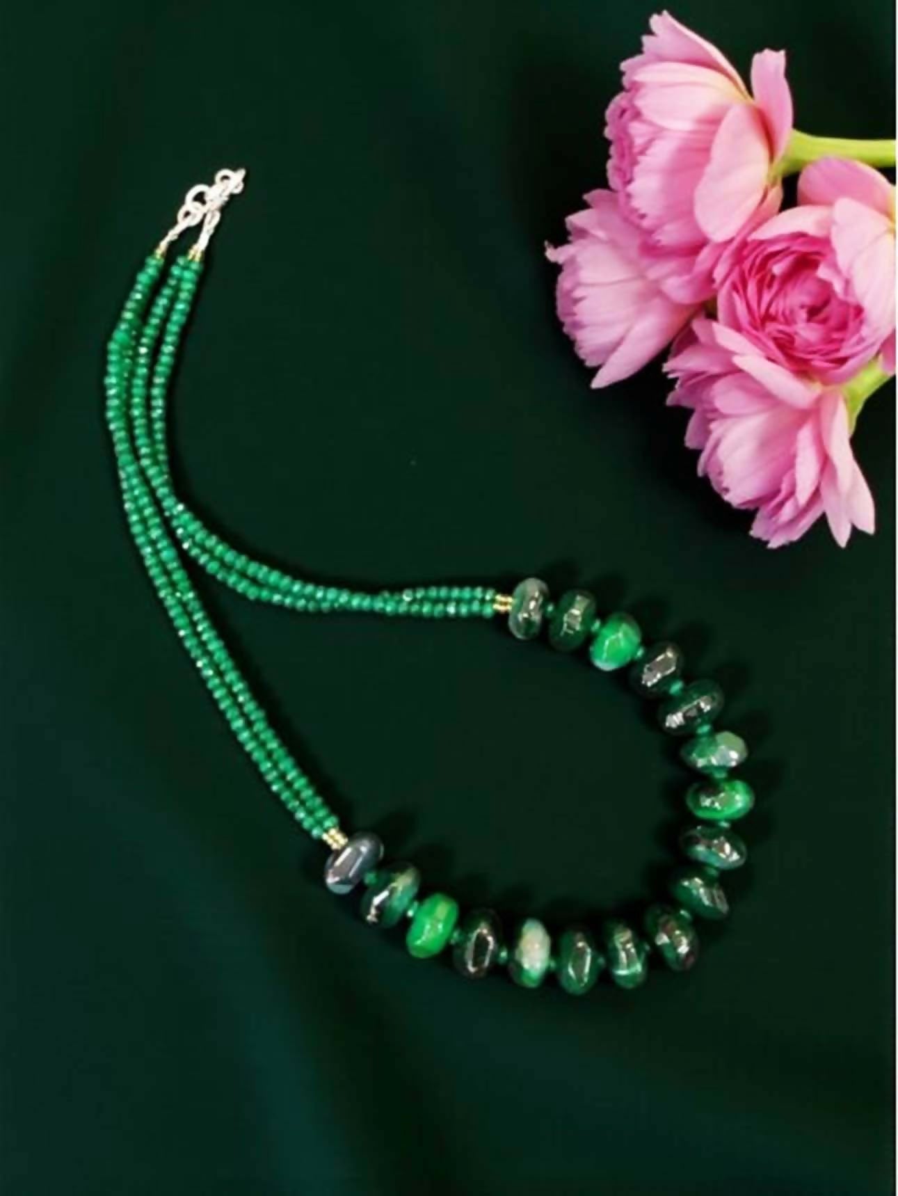 Joban Fashion Women Green Onyx Necklace, Green - Distacart