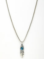NVR Men's Silver-Plated Stainless Steel Pendant with Chain