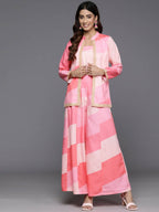 Ahalyaa Women's Traditional Wear Co-ods - Pink