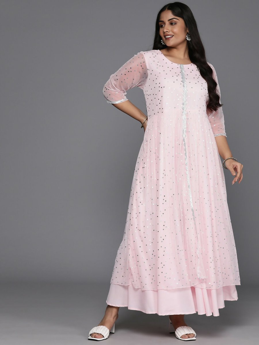 Ahalyaa Women's Traditional wear Ethnic Dress - Pink - Distacart