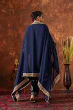 Teeya Creation Blue Color Velvet Silk Embroidery Work Party Wear Suit - Distacart