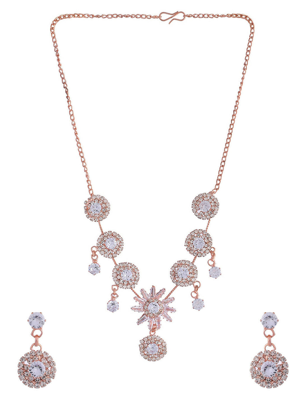 VOJ Women Gold Color stainless steel Jewellery Set - Distacart