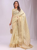 Shree Shyam Fashion Organza Gold Saree - Distacart