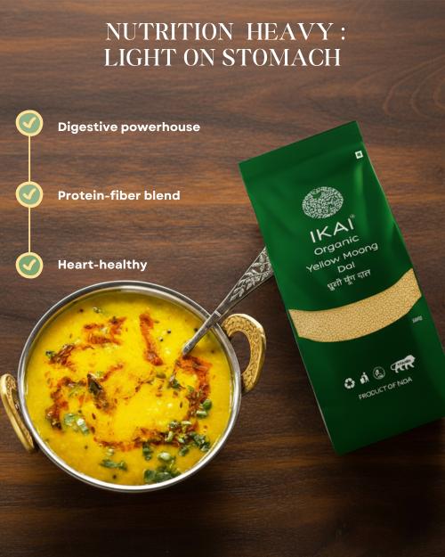IKAI Organic Yellow Moong Dal - Distacart