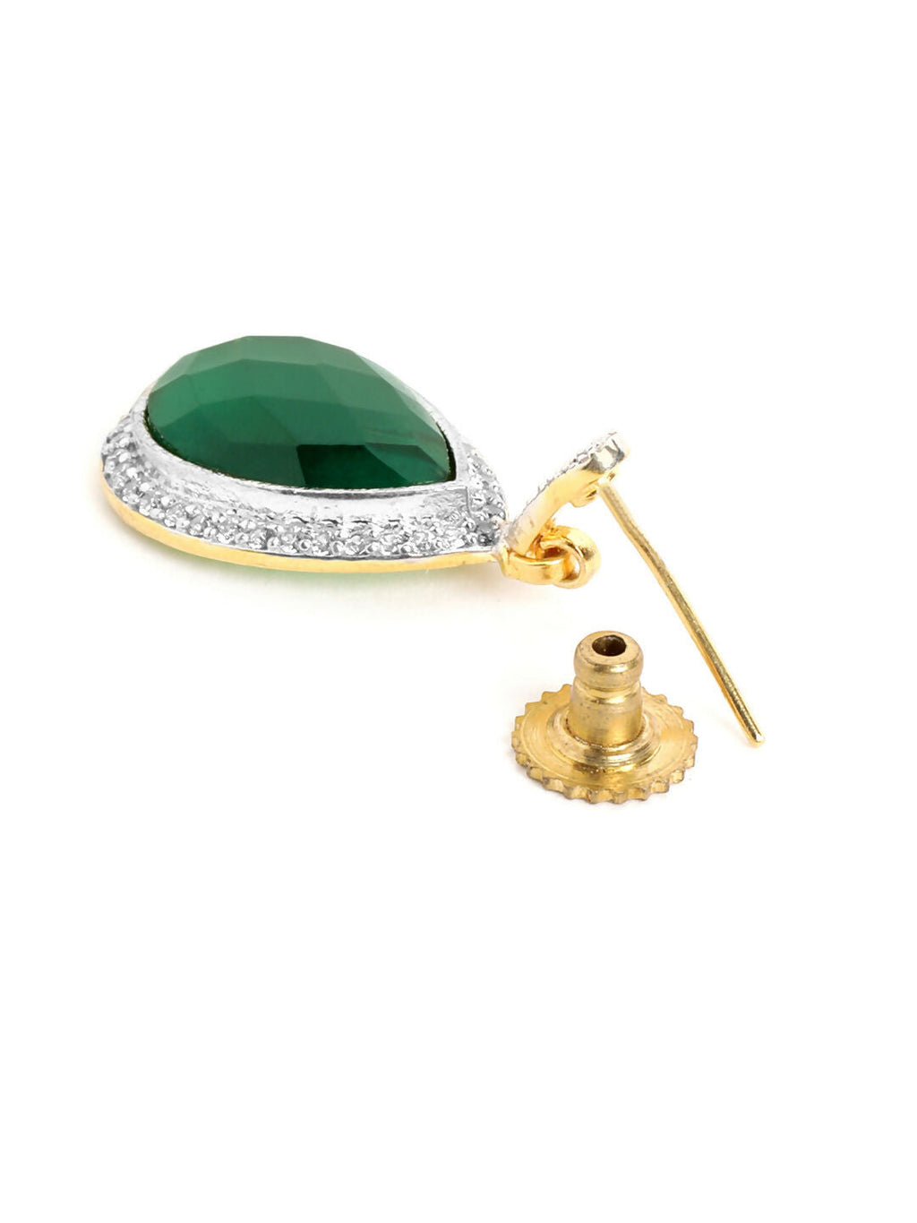 Nuyug 22K Gold Plated Fern Radiance Contemporary Drop Earrings - Distacart