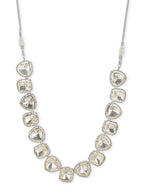 Kundan with Diamond Details Neckpiece- Ruby Raang