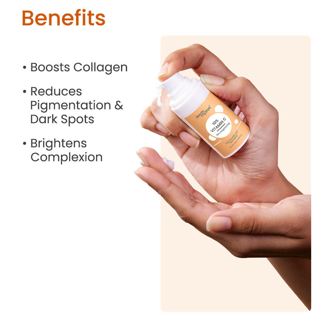 Earth Rhythm 10% Vitamin C Skin Brightening Face Serum