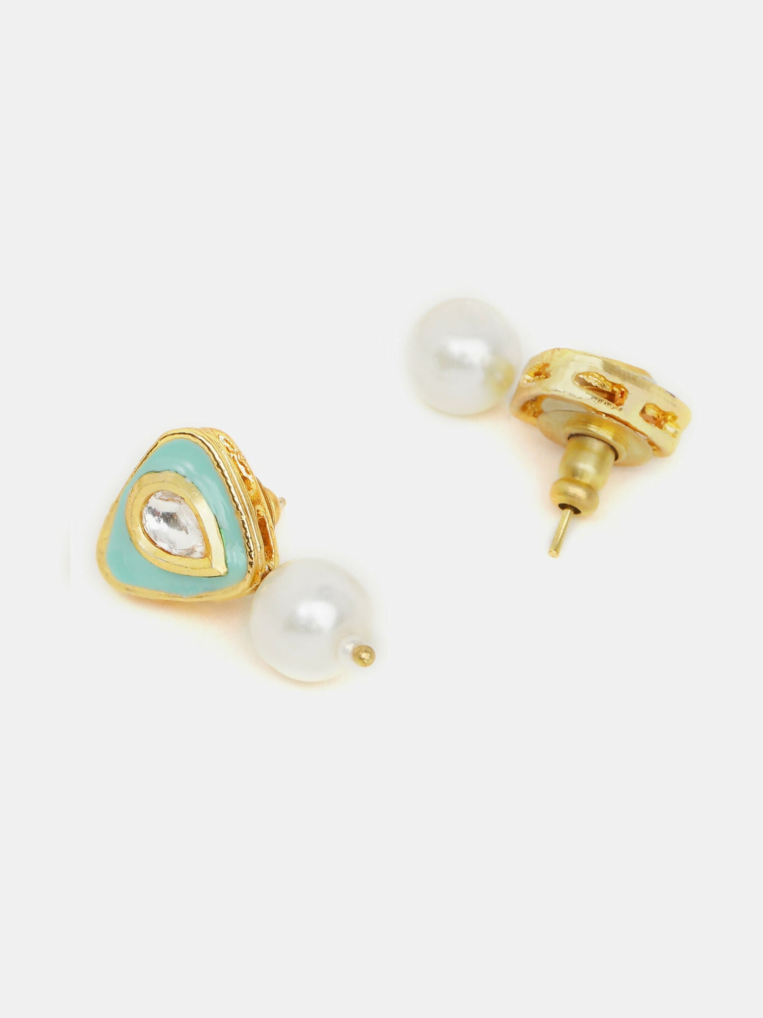 Ruby Raang Ruhani Green Pearl Earrings - Distacart