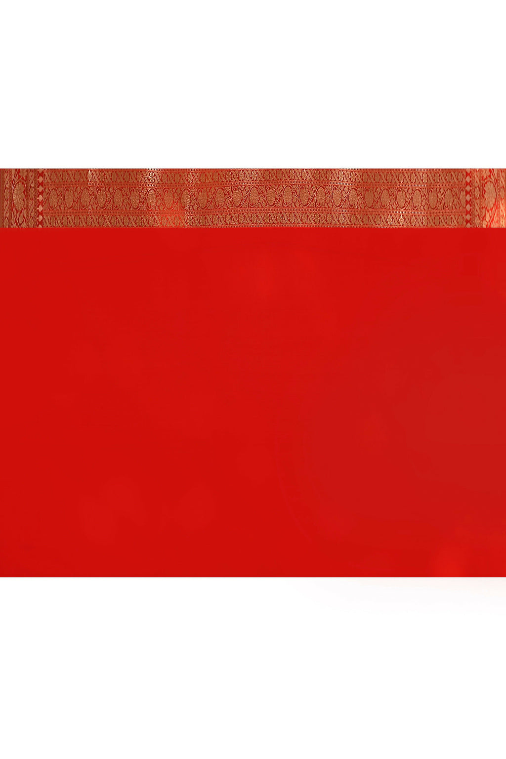 Joban Fashion Red Banarasi Soft Pure Handloom Banarasi Silk Saree