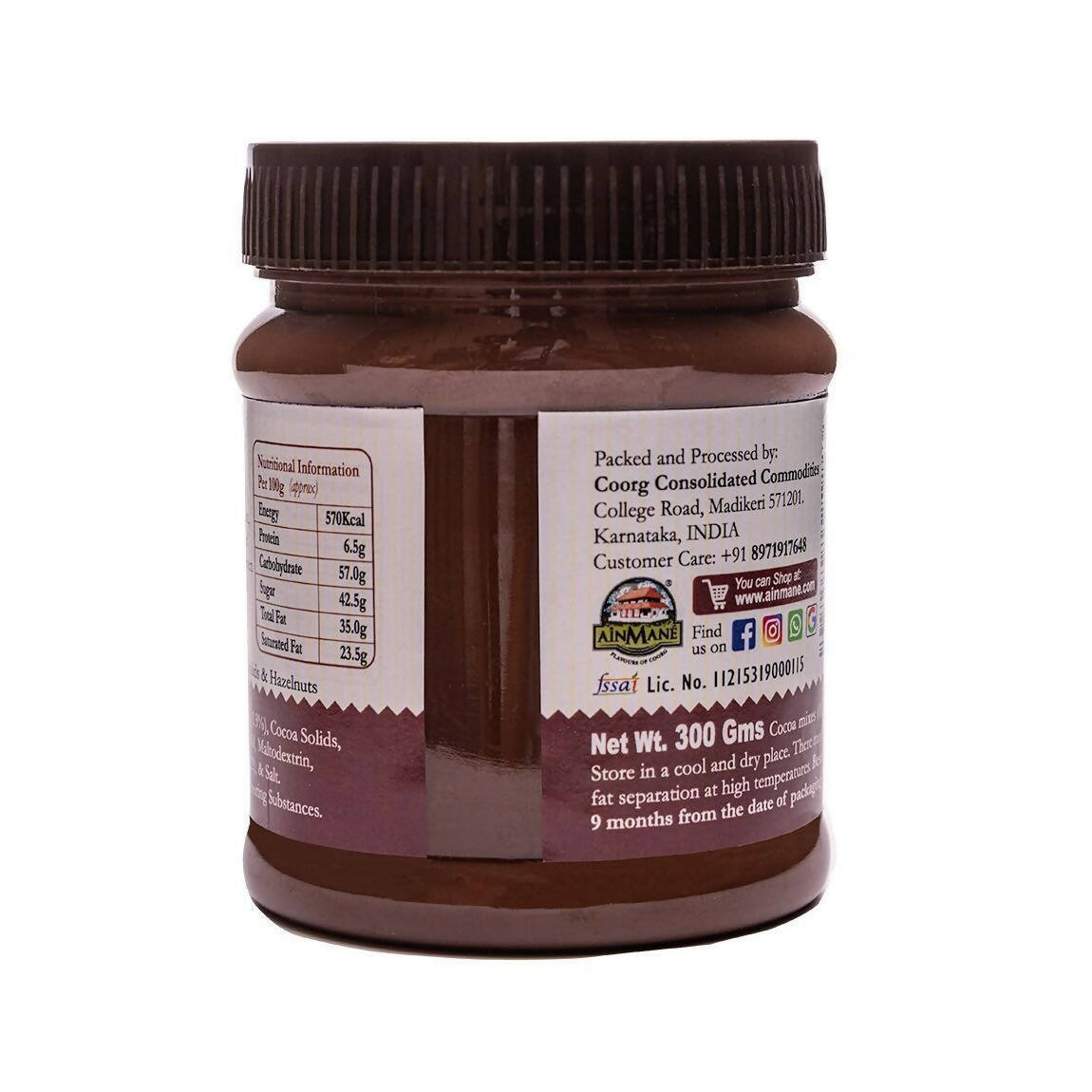 Ainmane Cocoa & Hazelnut Spread - Distacart