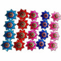 Colorful Flower Design Kumkum Box - 1 Piece