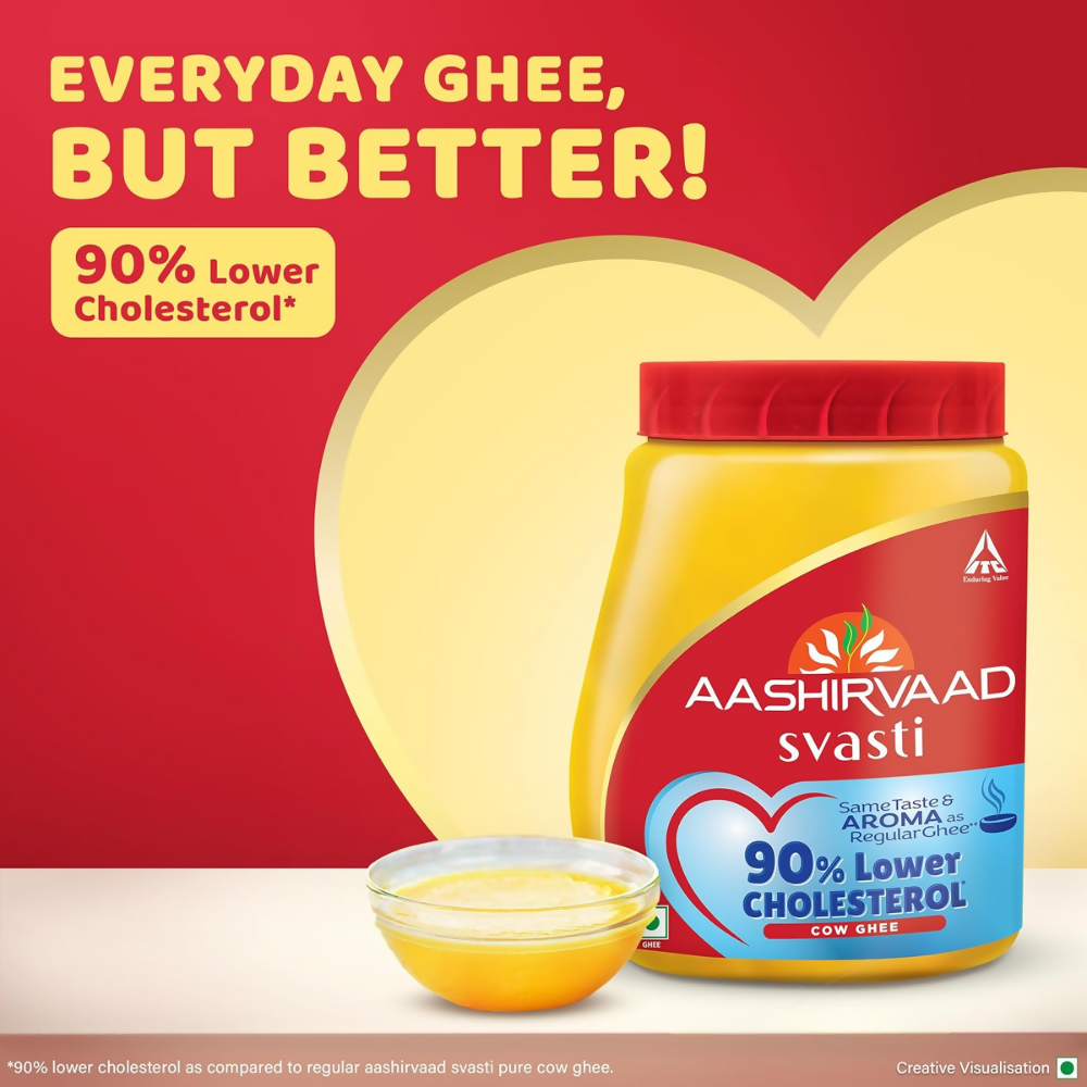 Aashirvaad Svasti 90% Lower Cholesterol Ghee