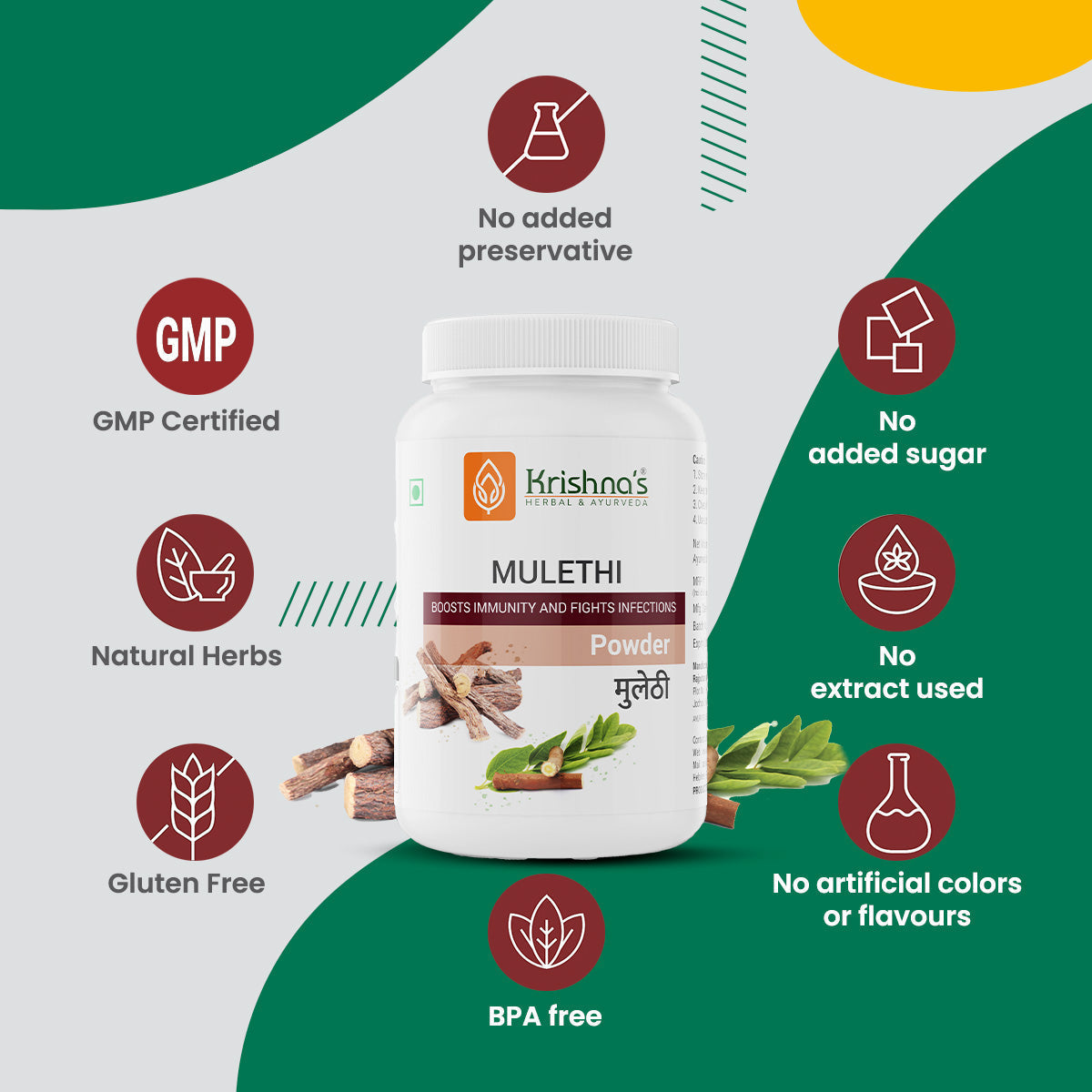 Krishna'S Herbal & Ayurveda Mulethi Powder - Distacart