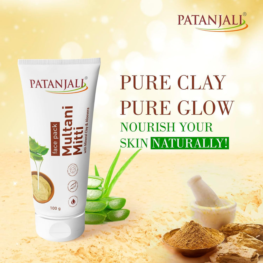 Patanjali Aloevera Multani Mitti Face Pack - Distacart