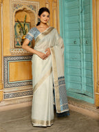 Shree Shyam Fashion Sky Blueline Saree - Distacart