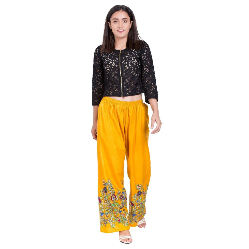 Asmaani Mustard Color Digital Print Sarara