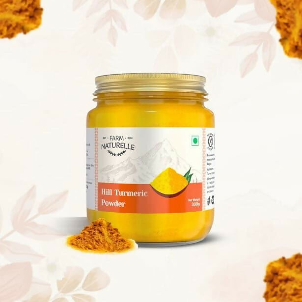 Farm Naturelle Himalayan Turmeric Powder Curcumin-Rich and Pure