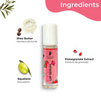 Pilgrim Spanish Lip Serum (Strawberry) with Roll-on For Visibly Plump Lips, Hydrating Lip Serum For Dark Lips
