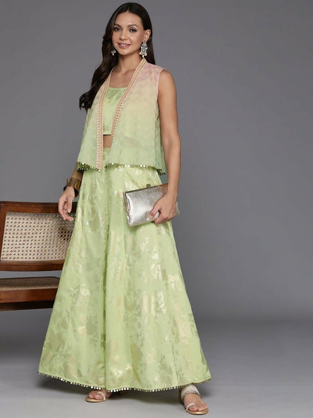 Ahalyaa Women's Traditional Wear Co-ods - Green