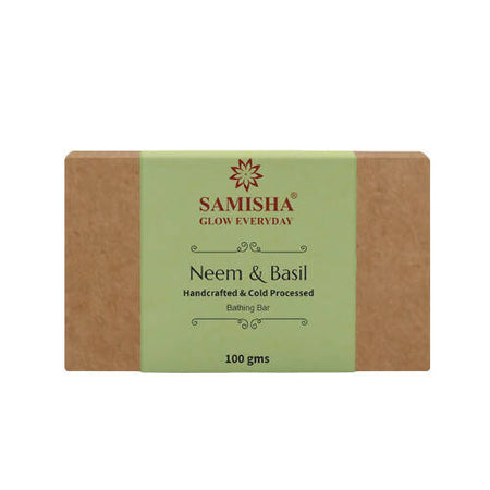 Samisha Organic Neem & Basil Skin Clearing Bathing Bar